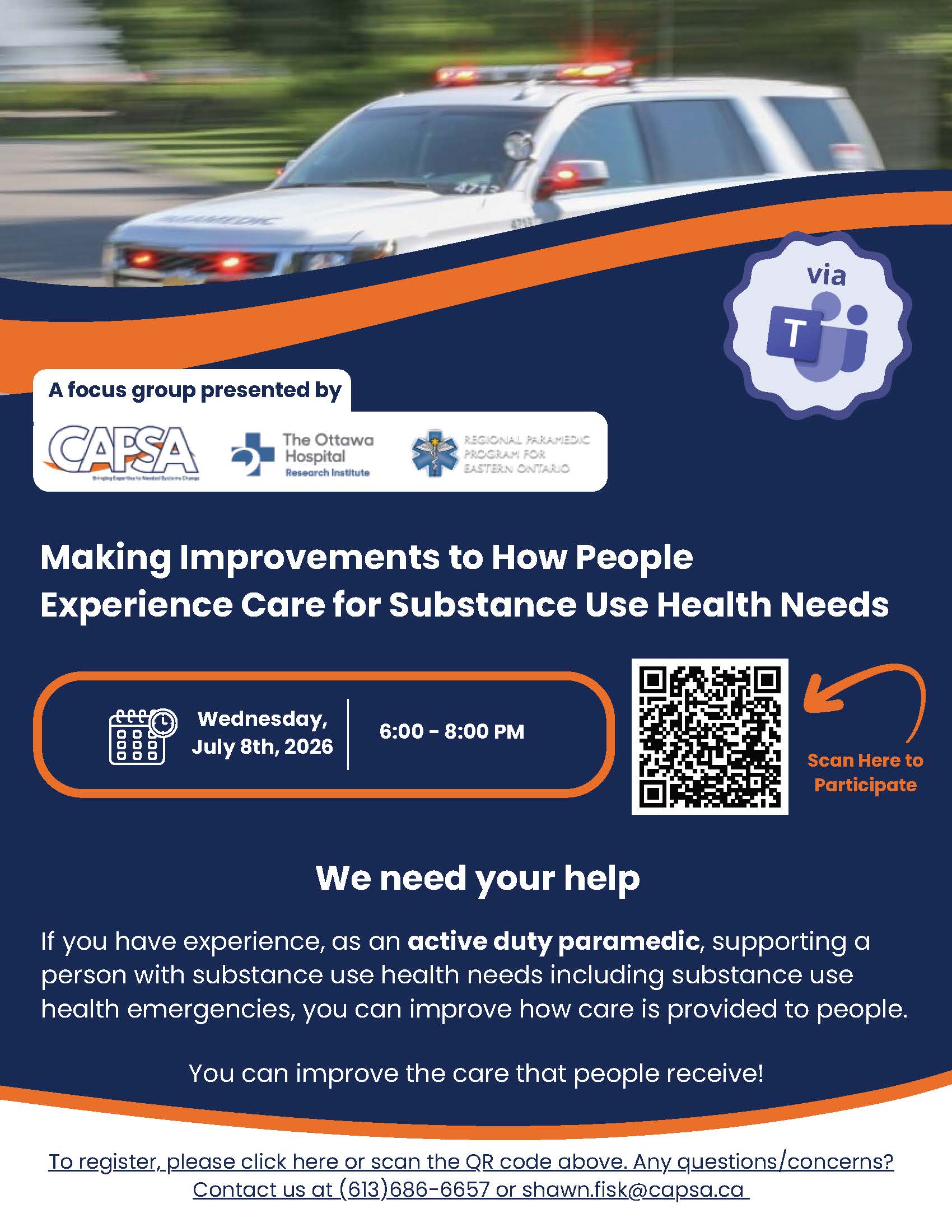 May13 CAPSA ParamedicRecruitment
