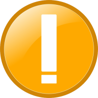 warning icon orange